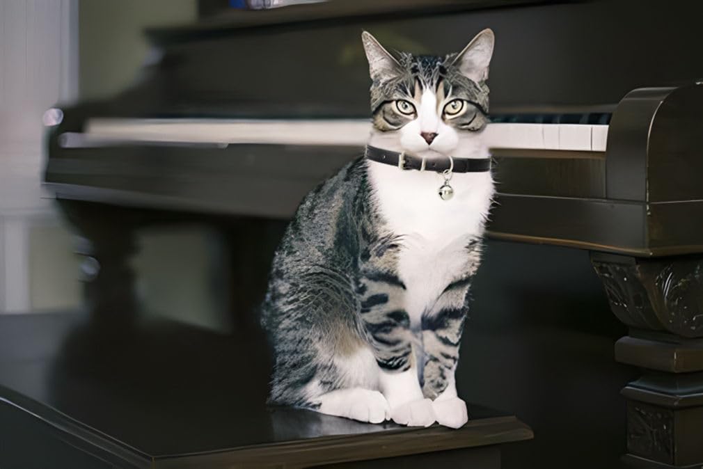Pink Leather Cat Collar with Bell N9331