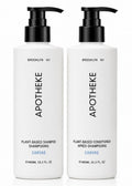 Plant-Based Shampoo and Conditioner Set with Aloe Chamomile Coconut and Jojoba Oils, 16.2 Fl Oz Each D396