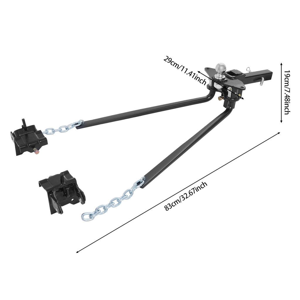 14000lbs Weight Distribution Hitch with Connection Bar F8316
