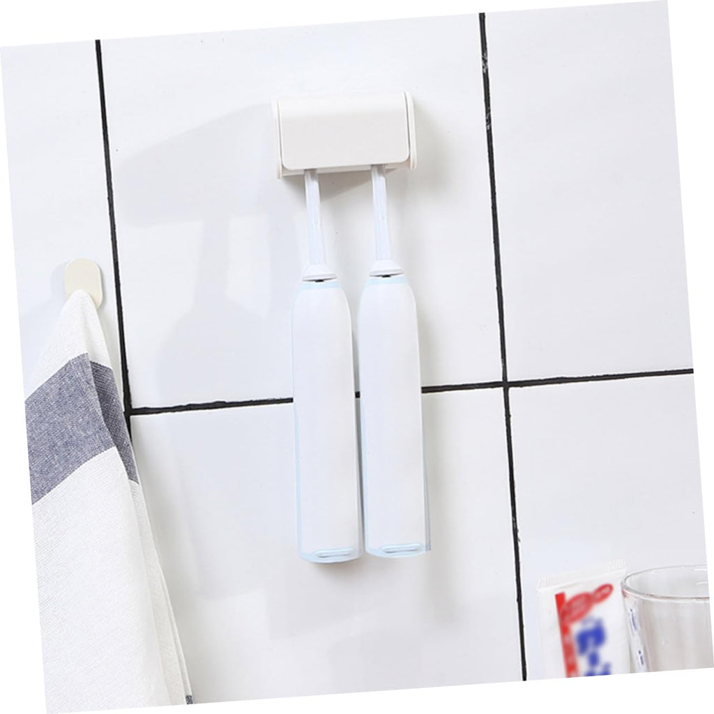 2 Pack Wall Mount Plastic Electric Toothbrush Holder N587869