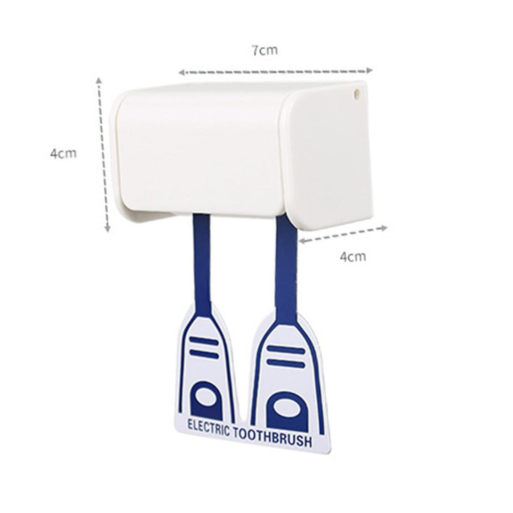 2 Pack Wall Mount Plastic Electric Toothbrush Holder N587869