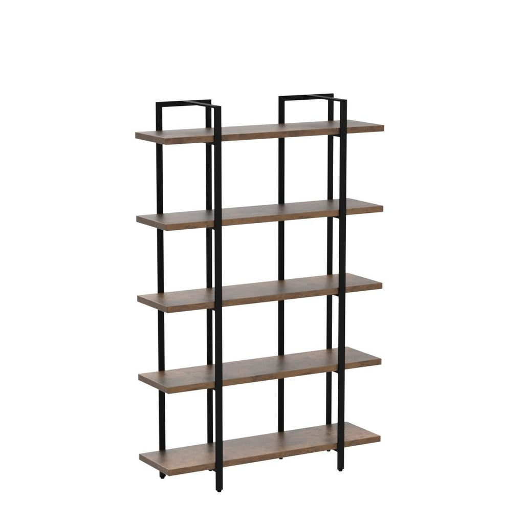 5-Tier Wood and Metal Book Shelf J11411