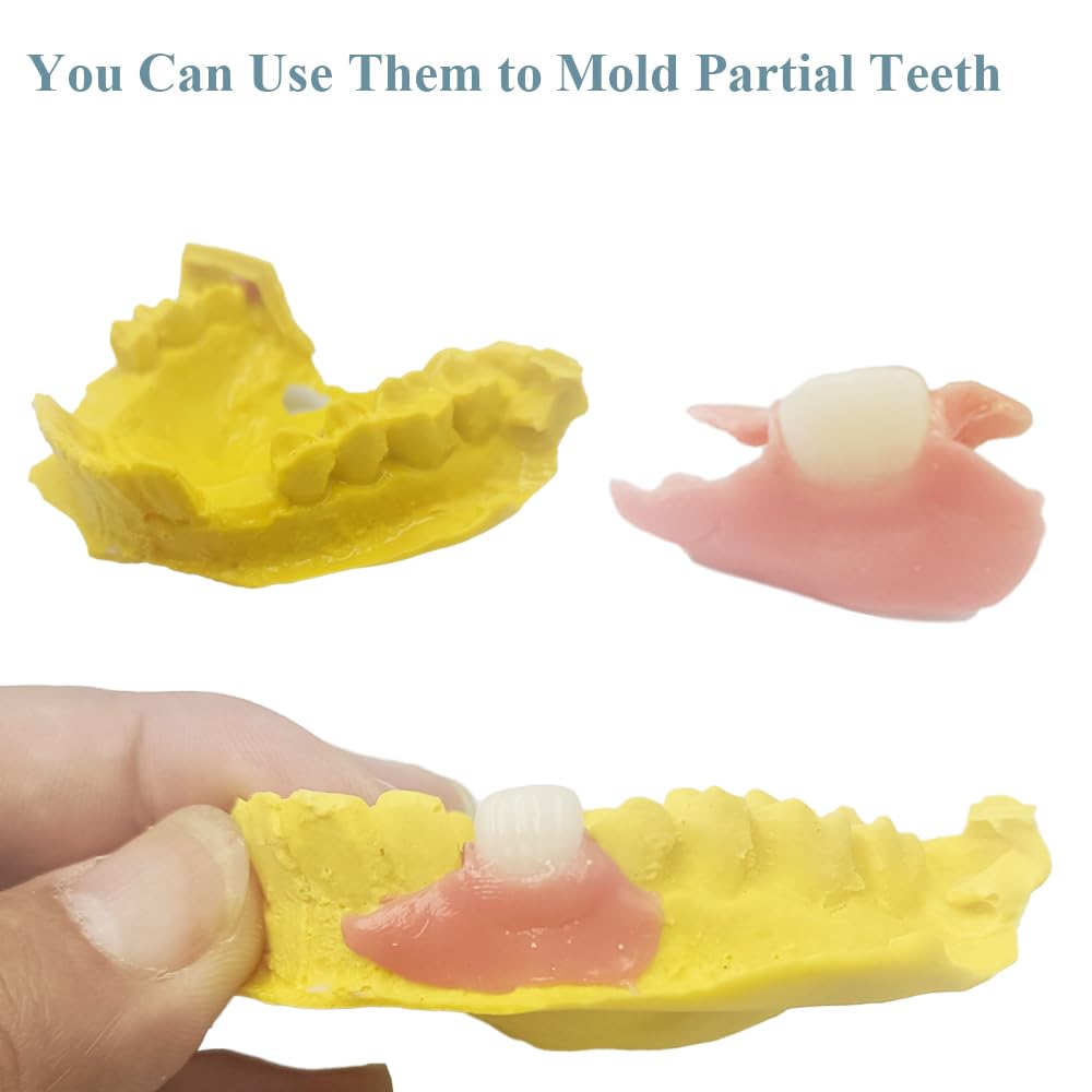 Fake Teeth Denture Top and Bottom Temporary Teeth T45640