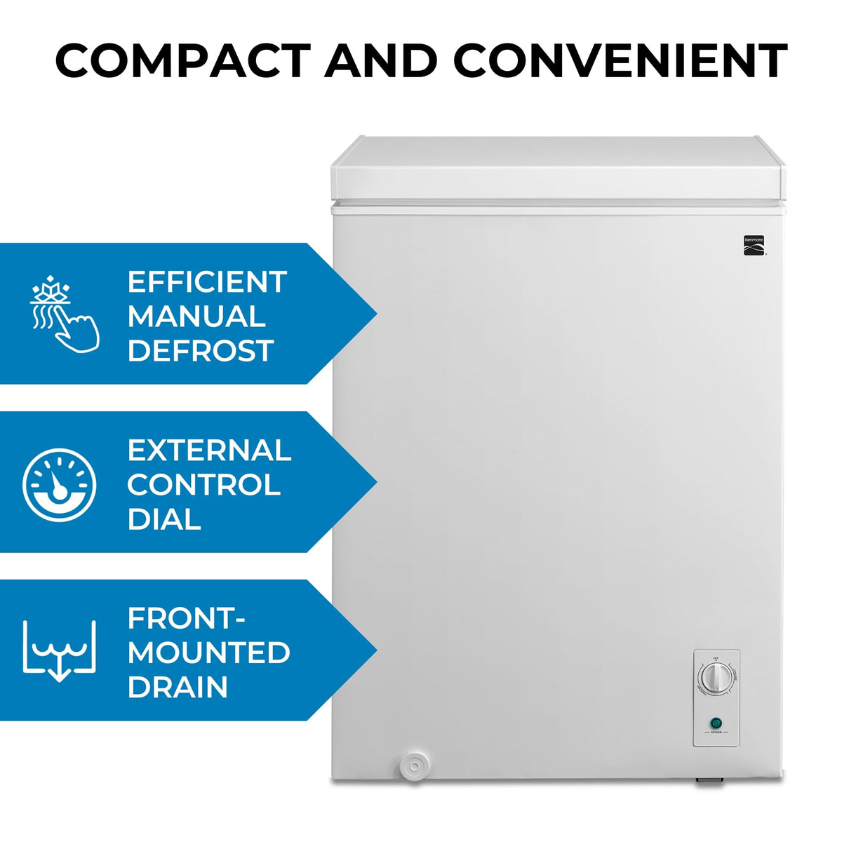 5.0 Cubic Feet White Chest Freezer E207505