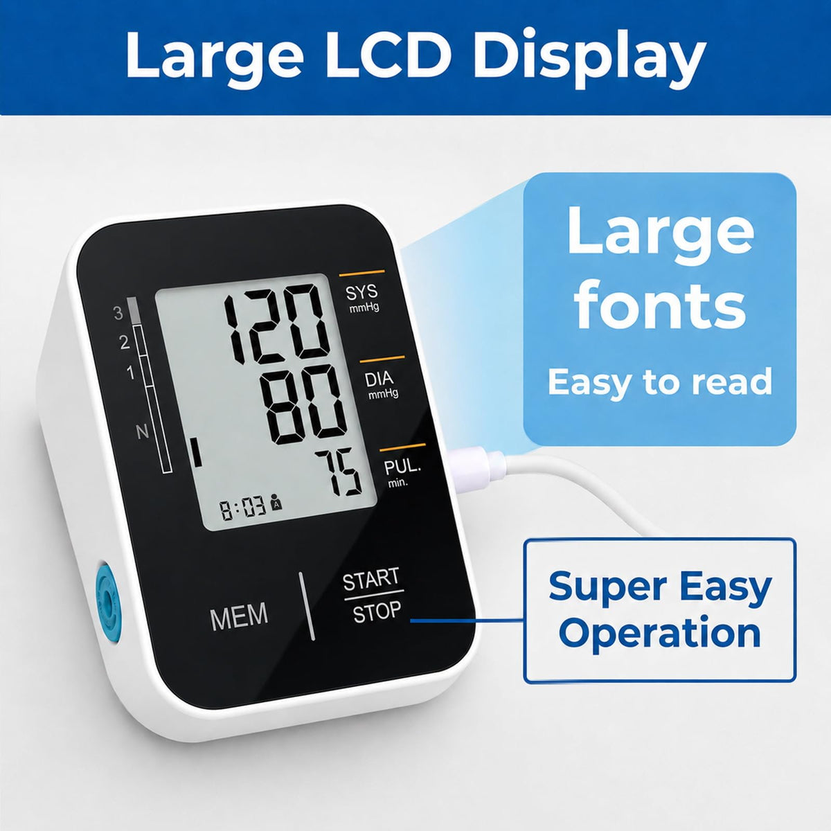 Accurate Upper Arm Blood Pressure Monitor J508926