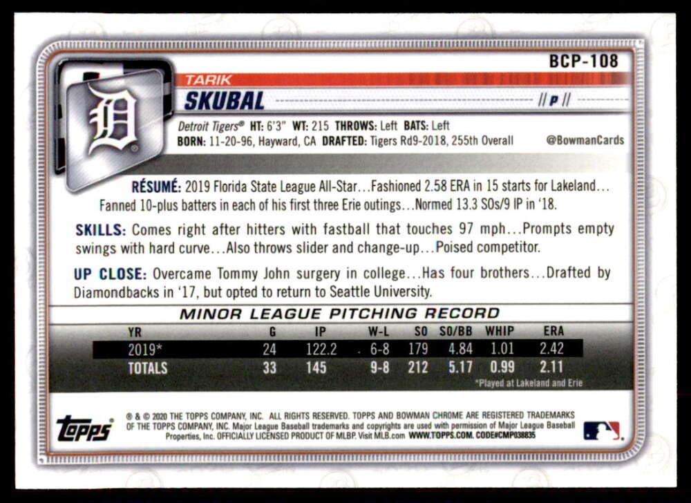 2020 Bowman Chrome Prospect Mega Box Baseball T6914