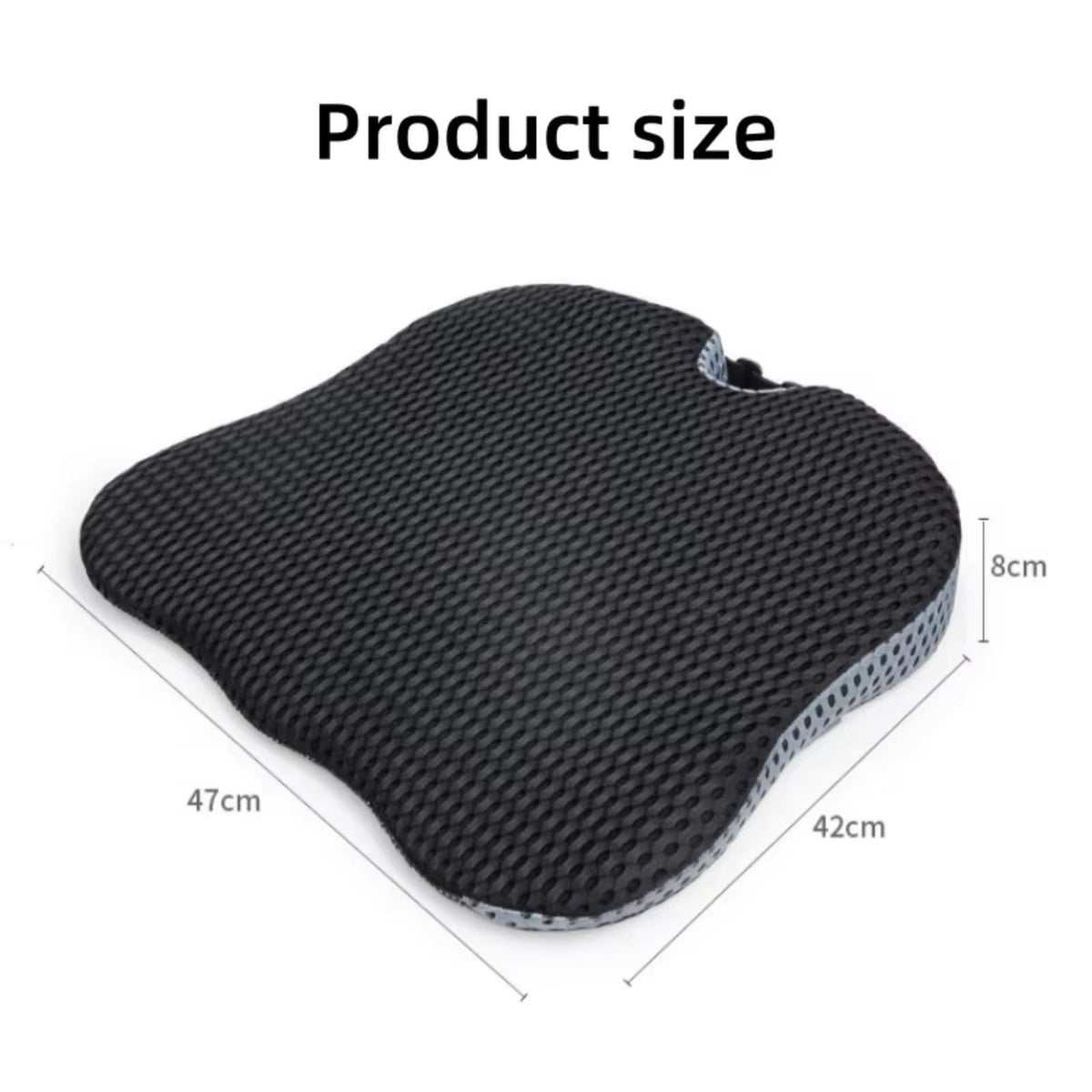 Memory Foam Booster Cushion Wedge Grey K61970