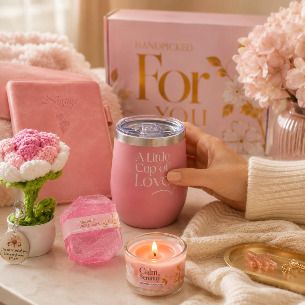 11 Pc Pink Care Package with Blanket A150
