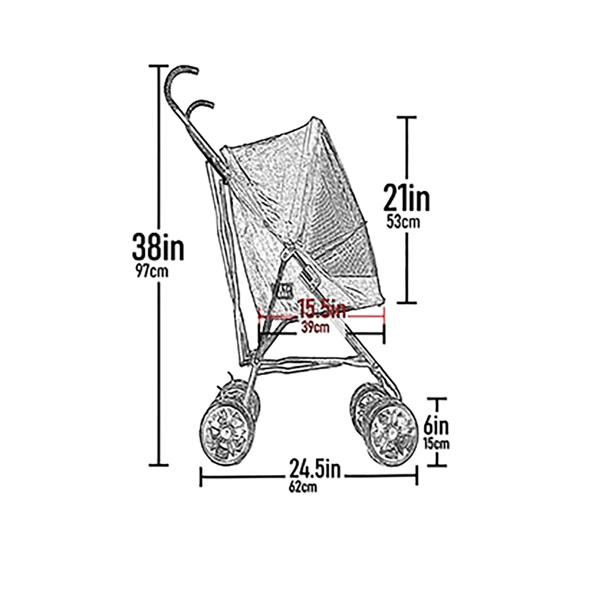Pet Gear Travel Lite Plus Stroller M444413