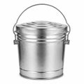 6-Gallon Galvanized Steel Storage Can with Lid F6435