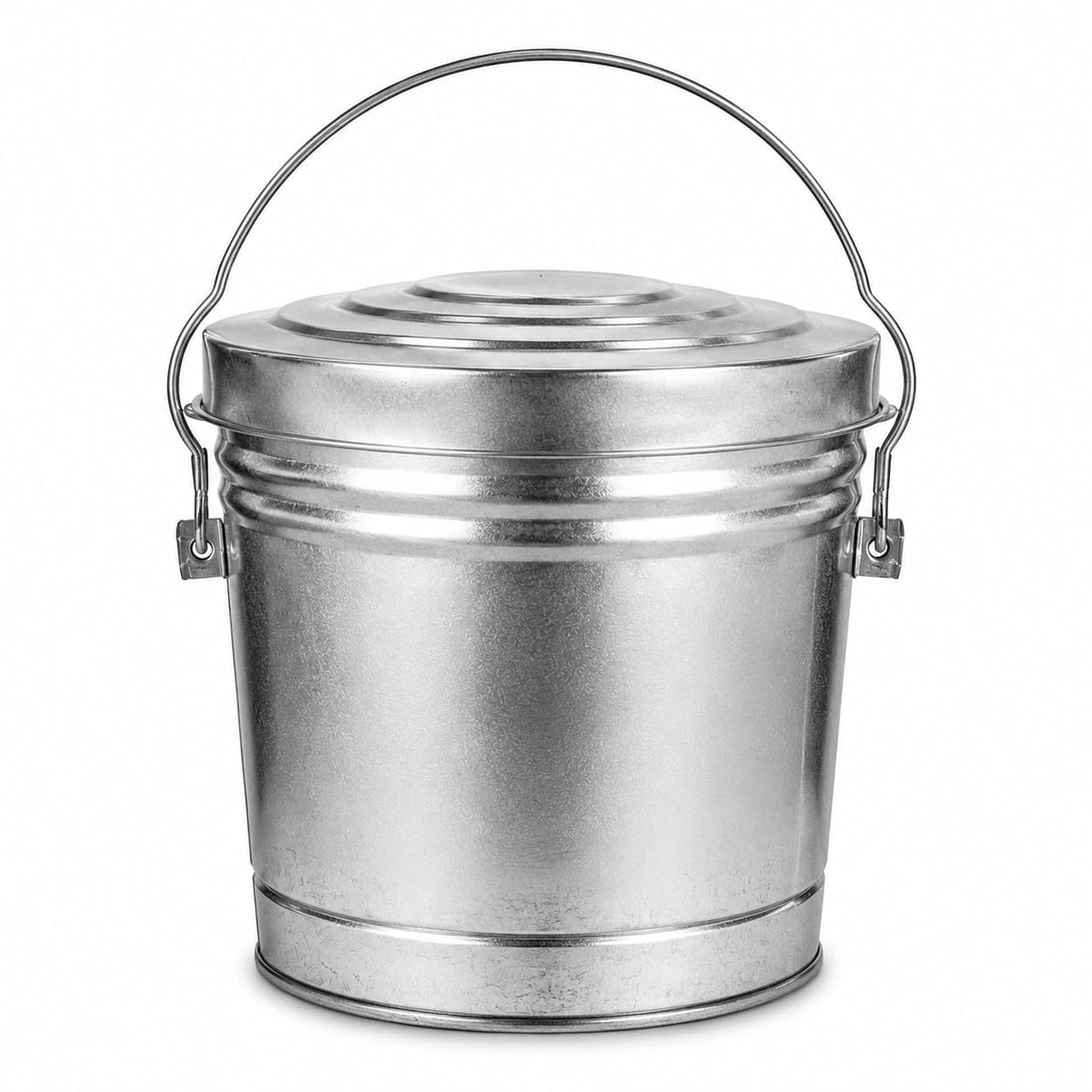 6-Gallon Galvanized Steel Storage Can with Lid F6435