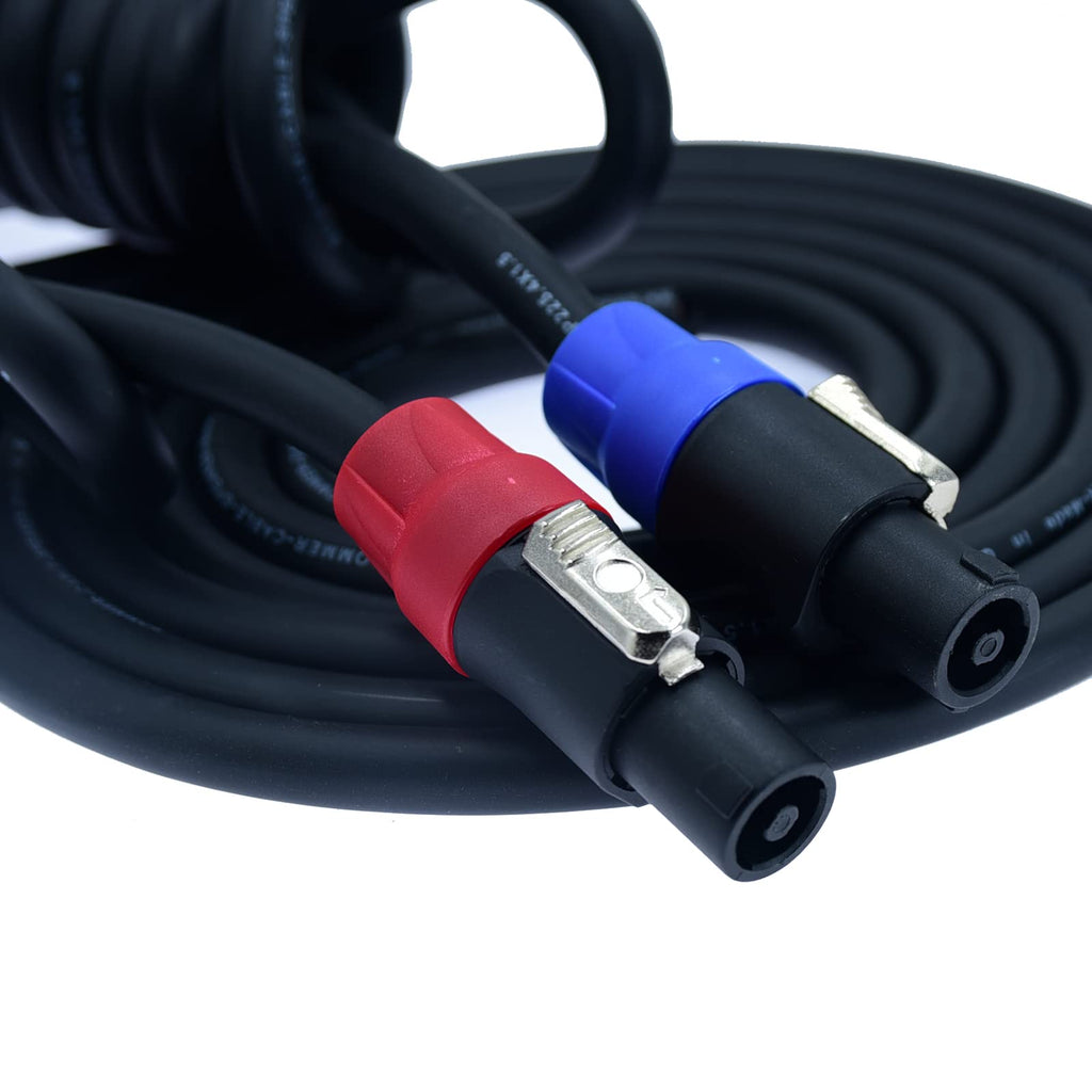 2Pcs 14 awg Speaker Cable with Twist Lock Z3263