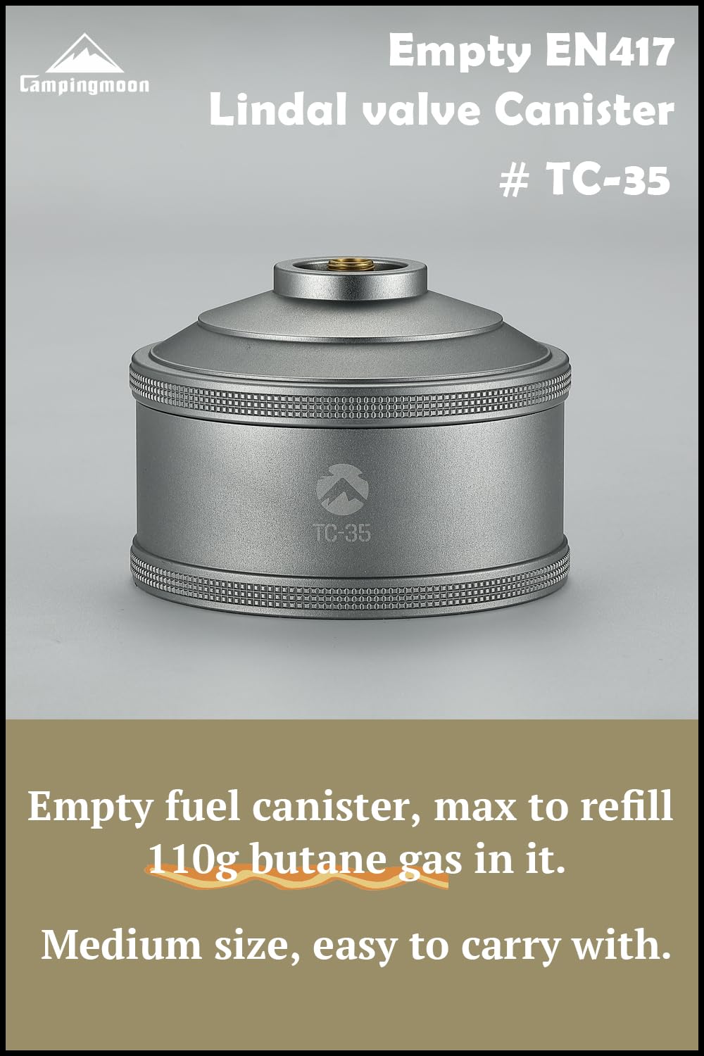 Empty Refillable Gas Canister 110g W2292