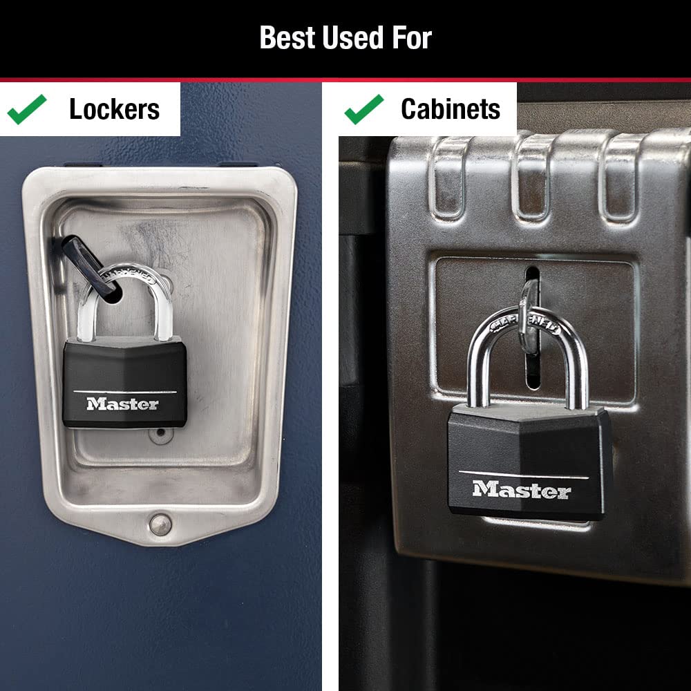 Black 4 Pack Covered Aluminum Keyed Padlock J73834