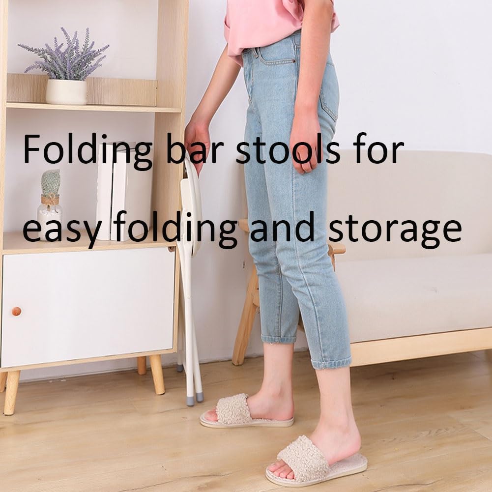 18-Inch Black Folding Stool with 225lb Capacity A4823