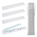 White Pine Wood Mahjong Racks with Magnetic Pushers, Set of 4 U24395