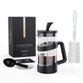Mini French Press Coffee Maker, 12 oz, Black X49108