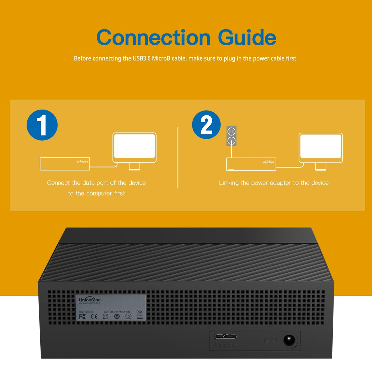 10TB USB3.0 3.5" Desktop External Hard Drive F7775