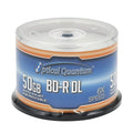 50GB BD-R DL White Inkjet Printable Blu-ray Double Layer Recordable Media 50-Disc Spindle G17197