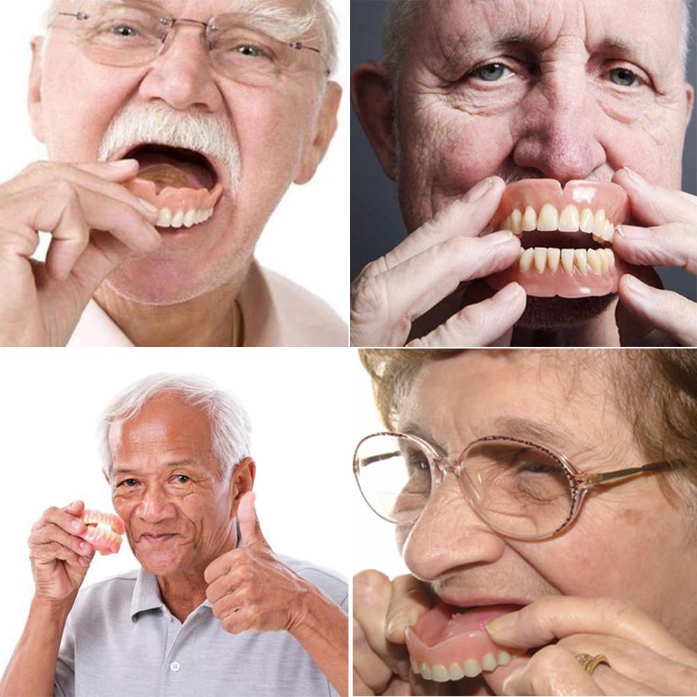 Fake Teeth Denture Top and Bottom Temporary Teeth T45640
