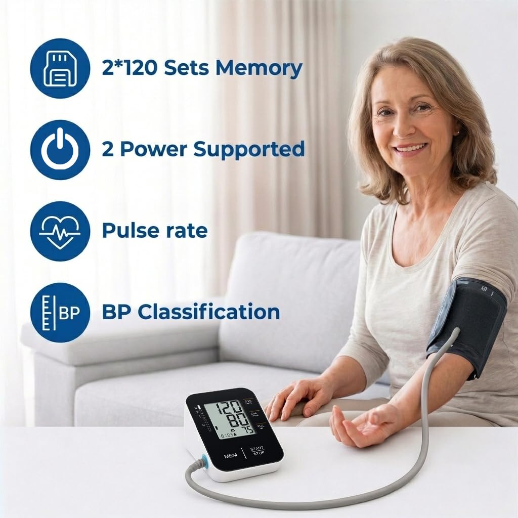 Accurate Upper Arm Blood Pressure Monitor J508926