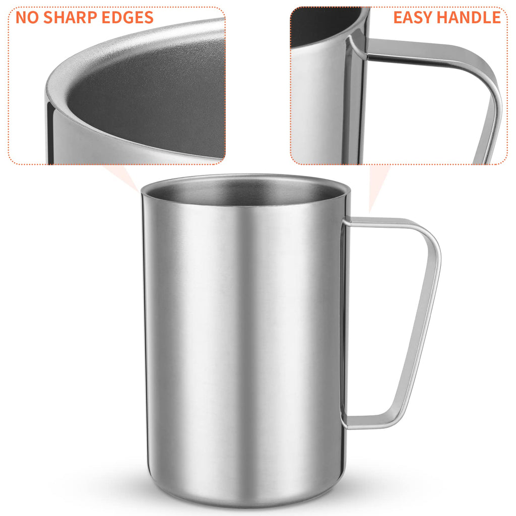 2 Pcs 16.9oz Stainless Steel Double Wall Vacuum Insulated Mug I825929