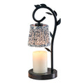 Black & White Printed Shade Dimmable Candle Warmer Lamp S586485