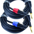 2Pcs 14 awg Speaker Cable with Twist Lock Z3263