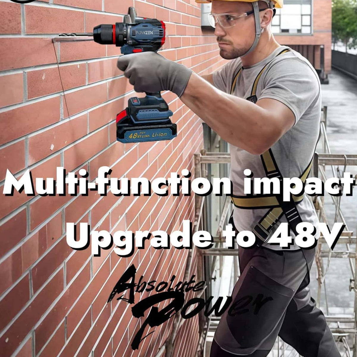 36V Cordless Hammer Drill Impact Driver Set 2.0AH Battery G32057