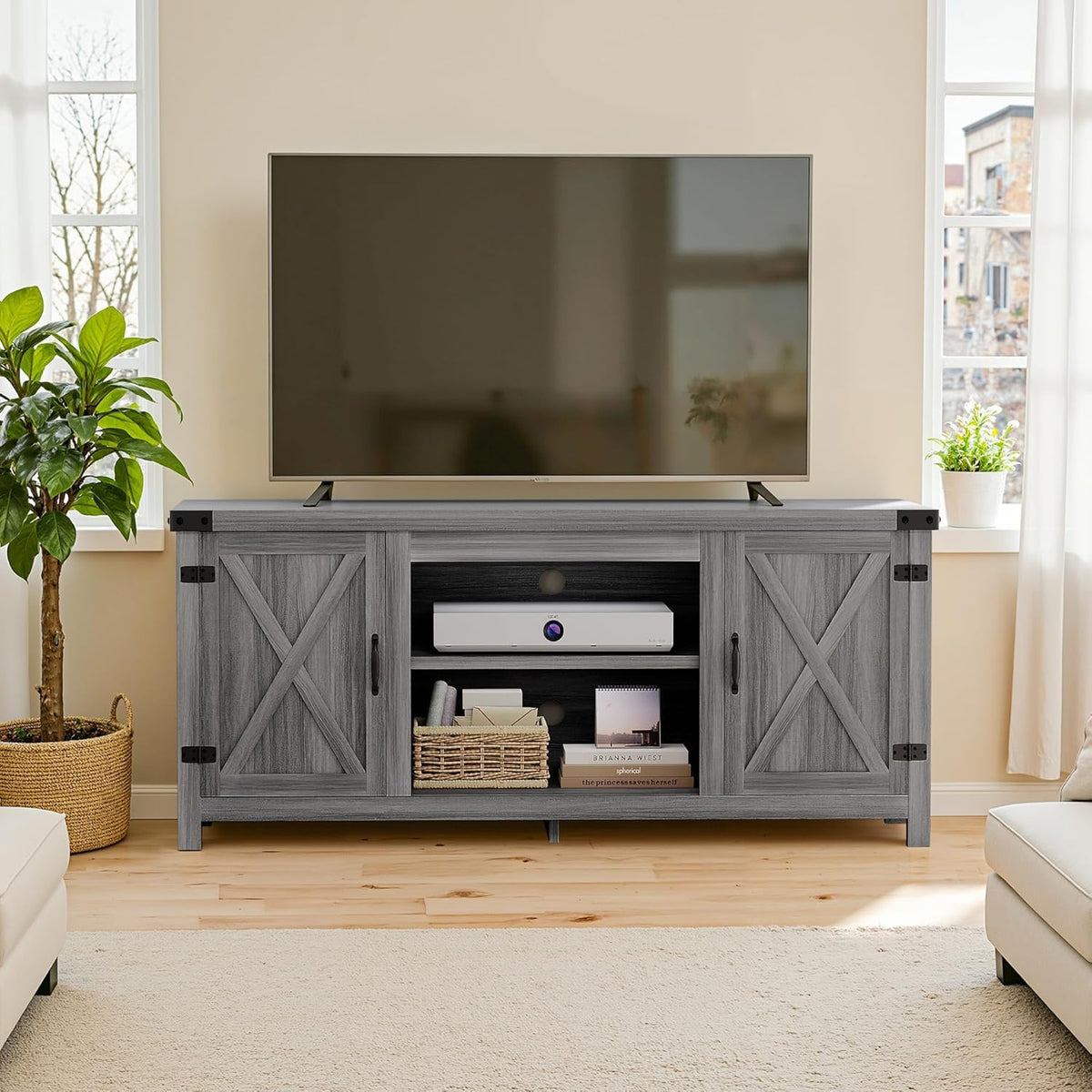 Modern Farmhouse TV Stand for 65" TV K995634