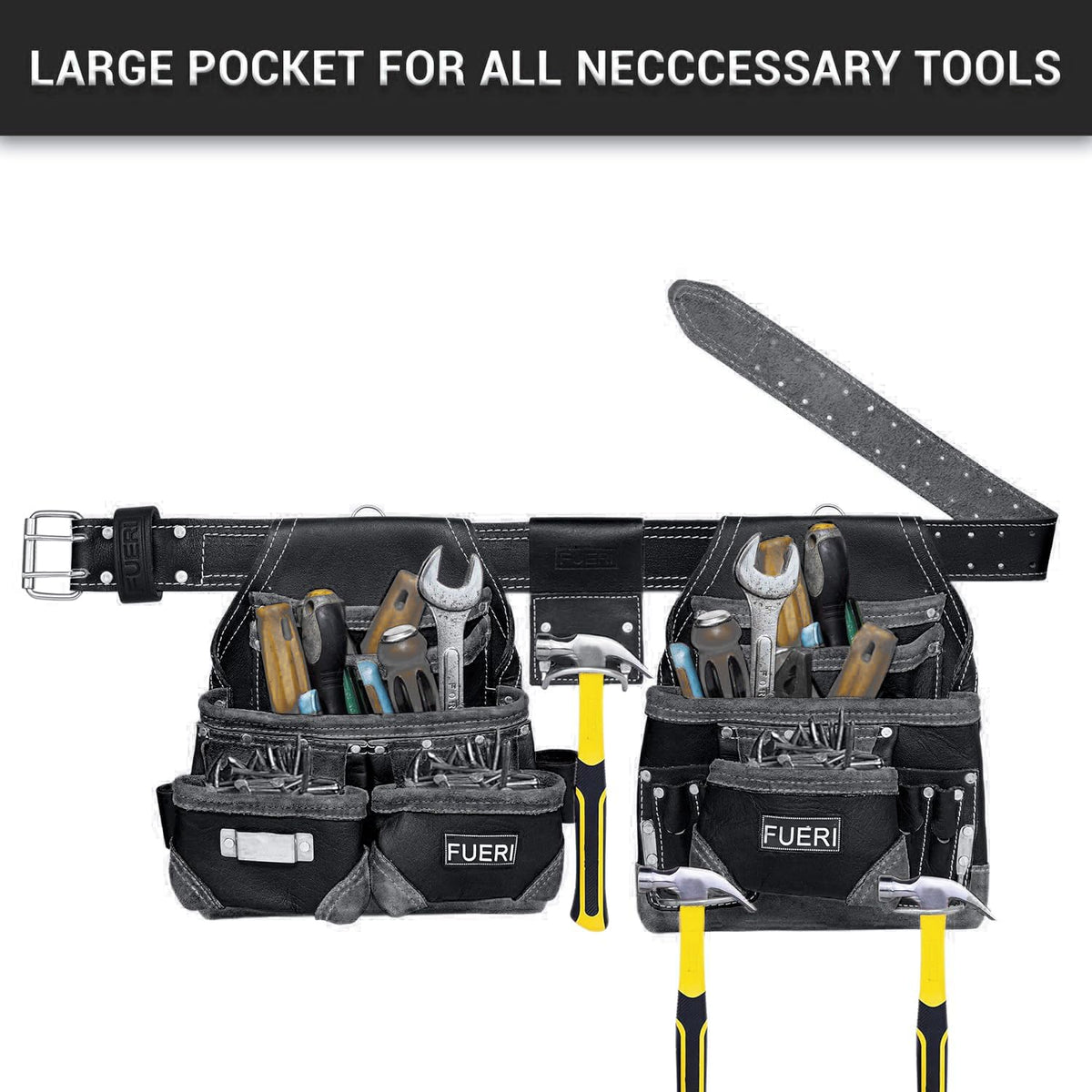 Leather 16 Pocket Tool Belt I5014