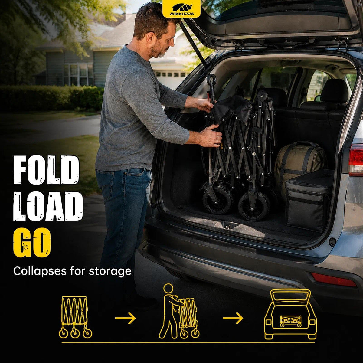 Folding Dog Wagon with Ramp A3574