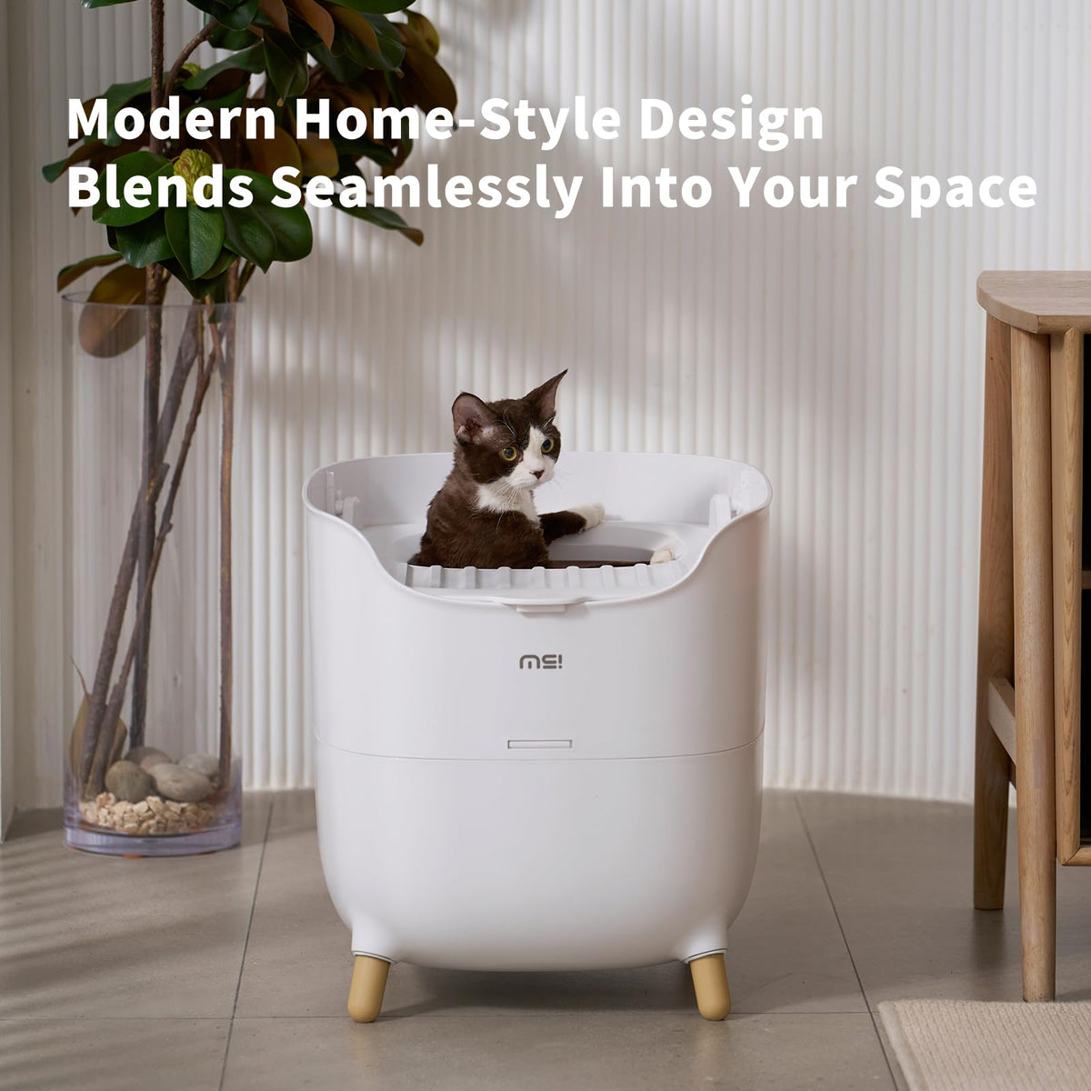 Large Top Entry Cat Litter Box with Scoop O605637