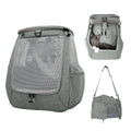 Grey Mesh Cat Carrier Bag with Side Pockets U85754