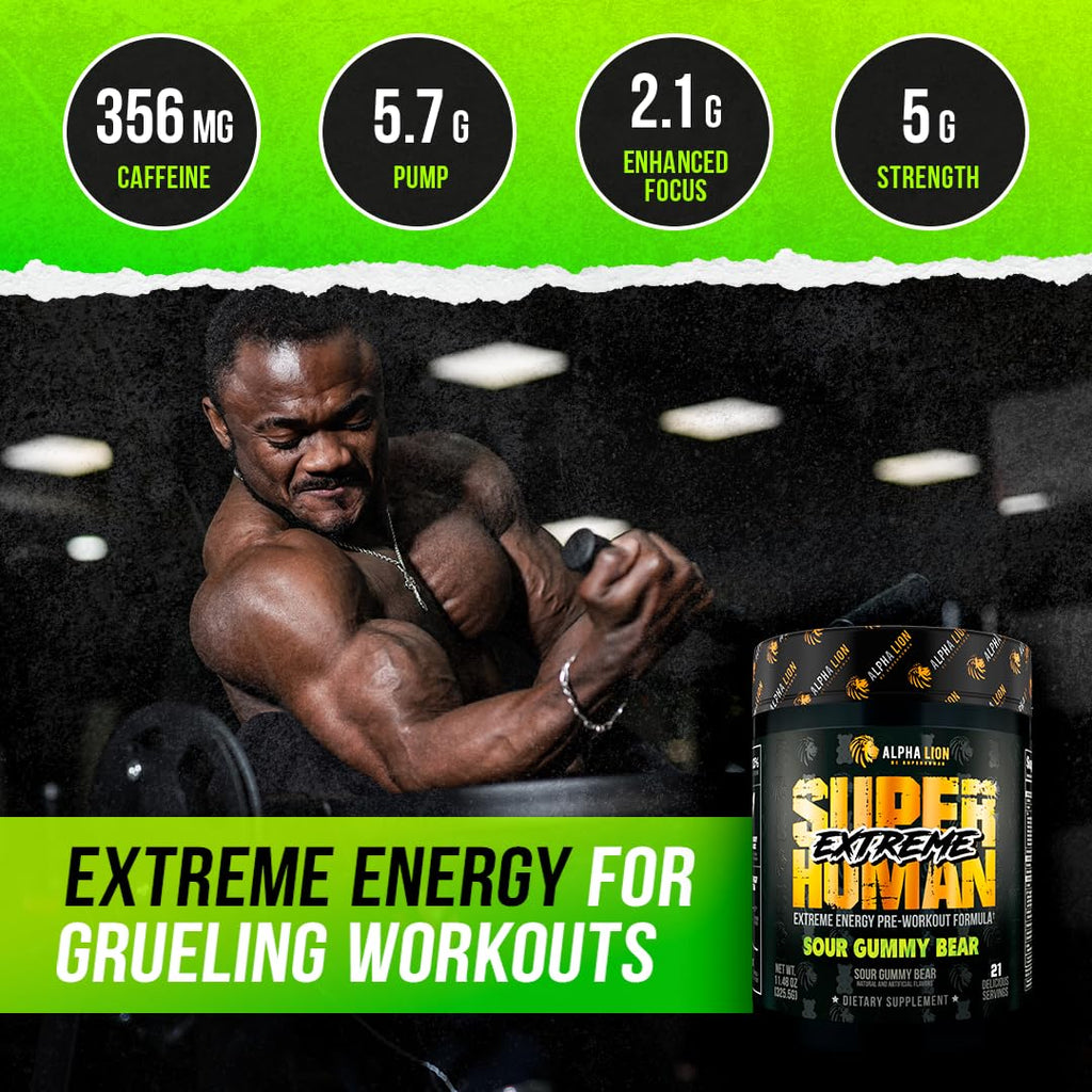 High Stim Pre Workout Powder with Beta Alanine, L-Taurine & Caffeine, 21 Servings T425