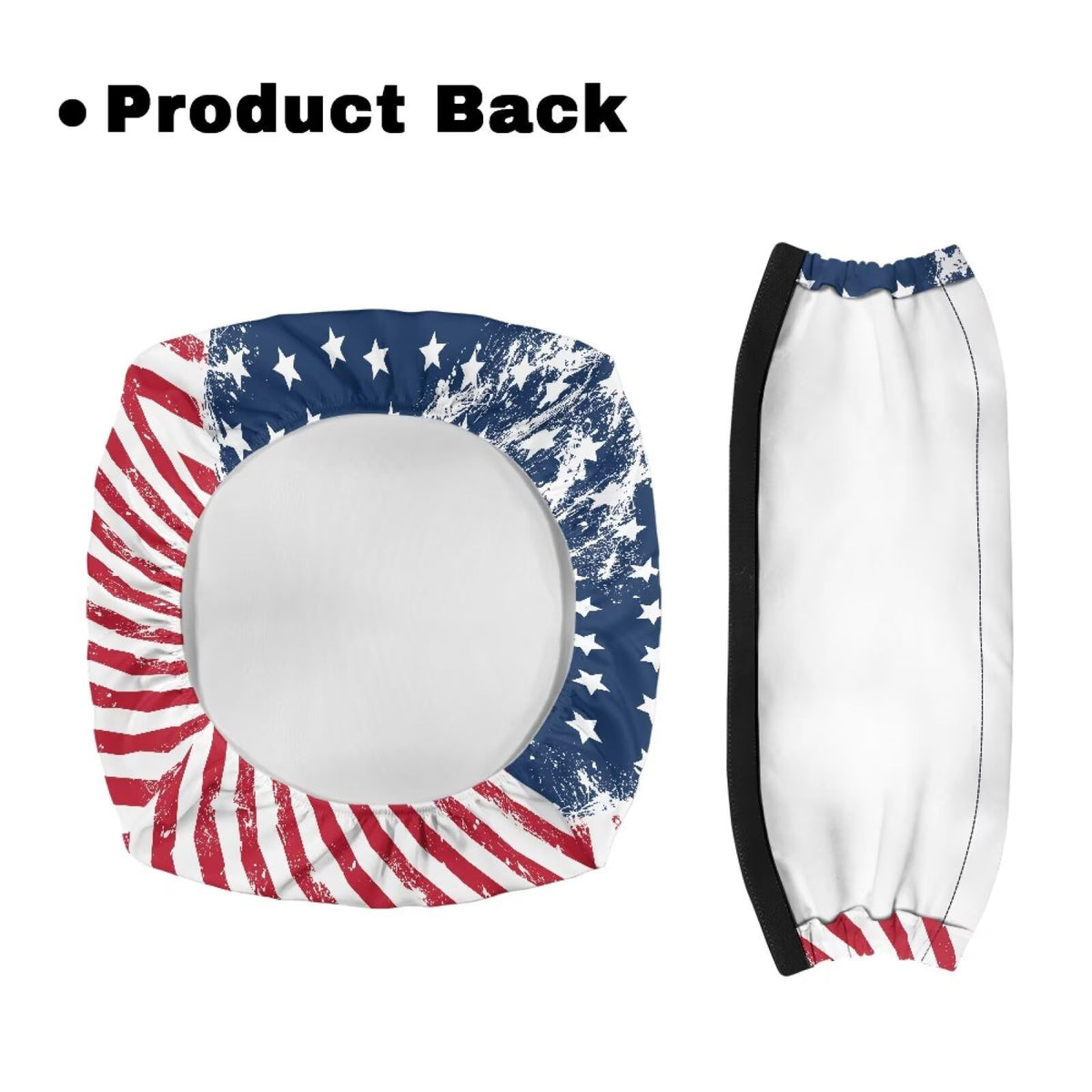 Blue White Star and Red Stripes Rollator Walker Seat and Backrest Covers Z4751