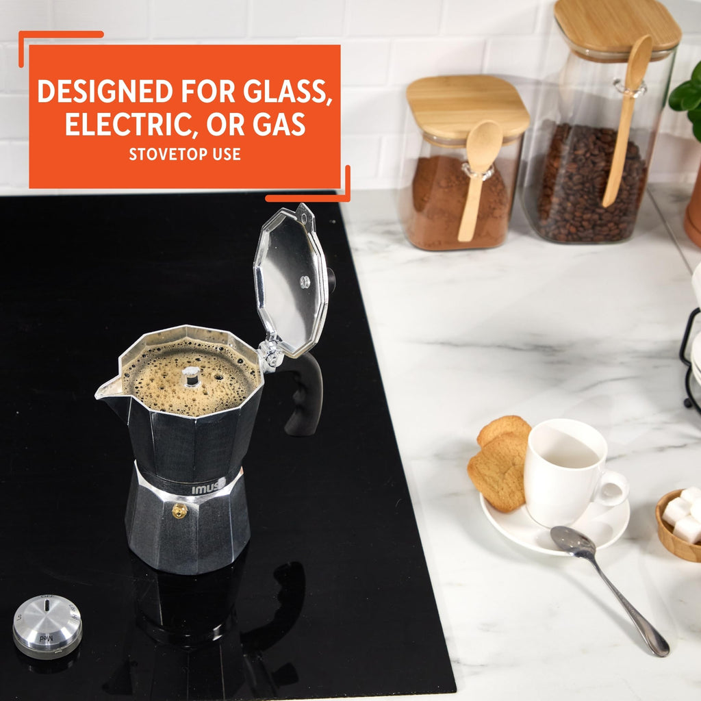 Aluminum Stovetop 6-cup Espresso Maker D4122