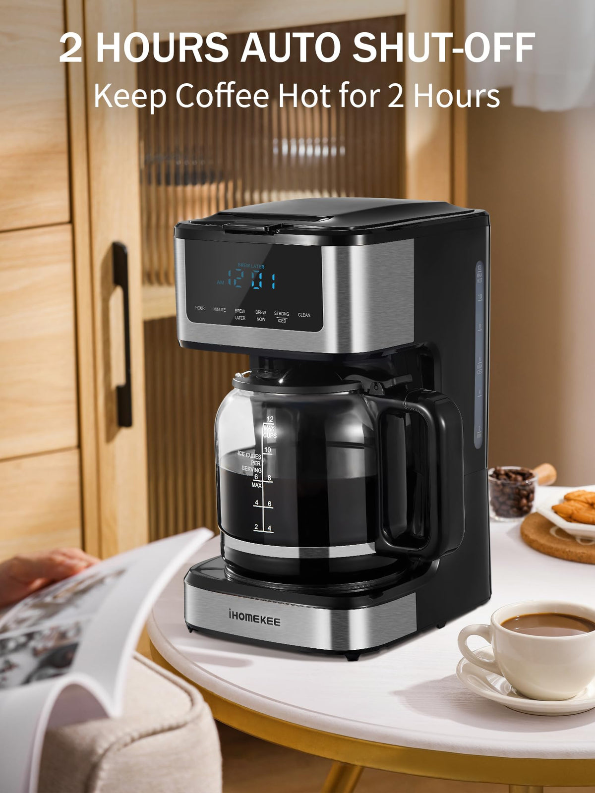 Programmable Drip Coffee Maker 12 Cup Y548