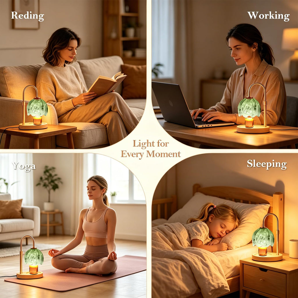 Flower Candle Warmer Lamp with Timer C21582