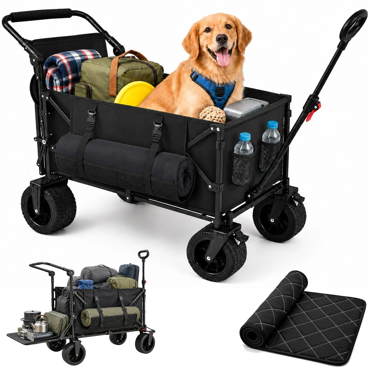 Folding Dog Wagon with Ramp A3574