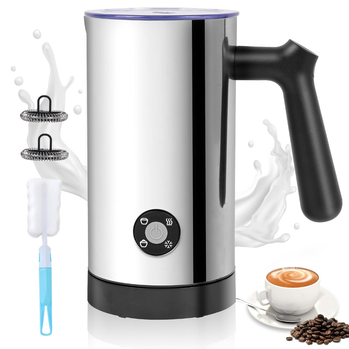 Electric Milk Frother 4-in-1 Foam Maker 10.6 oz L5338