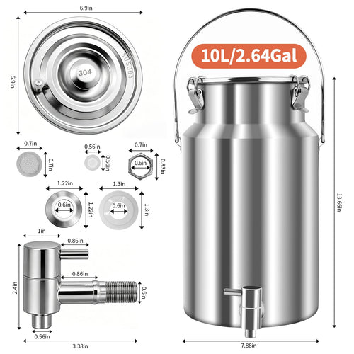 10L Stainless Steel Water Dispenser with Faucet E159