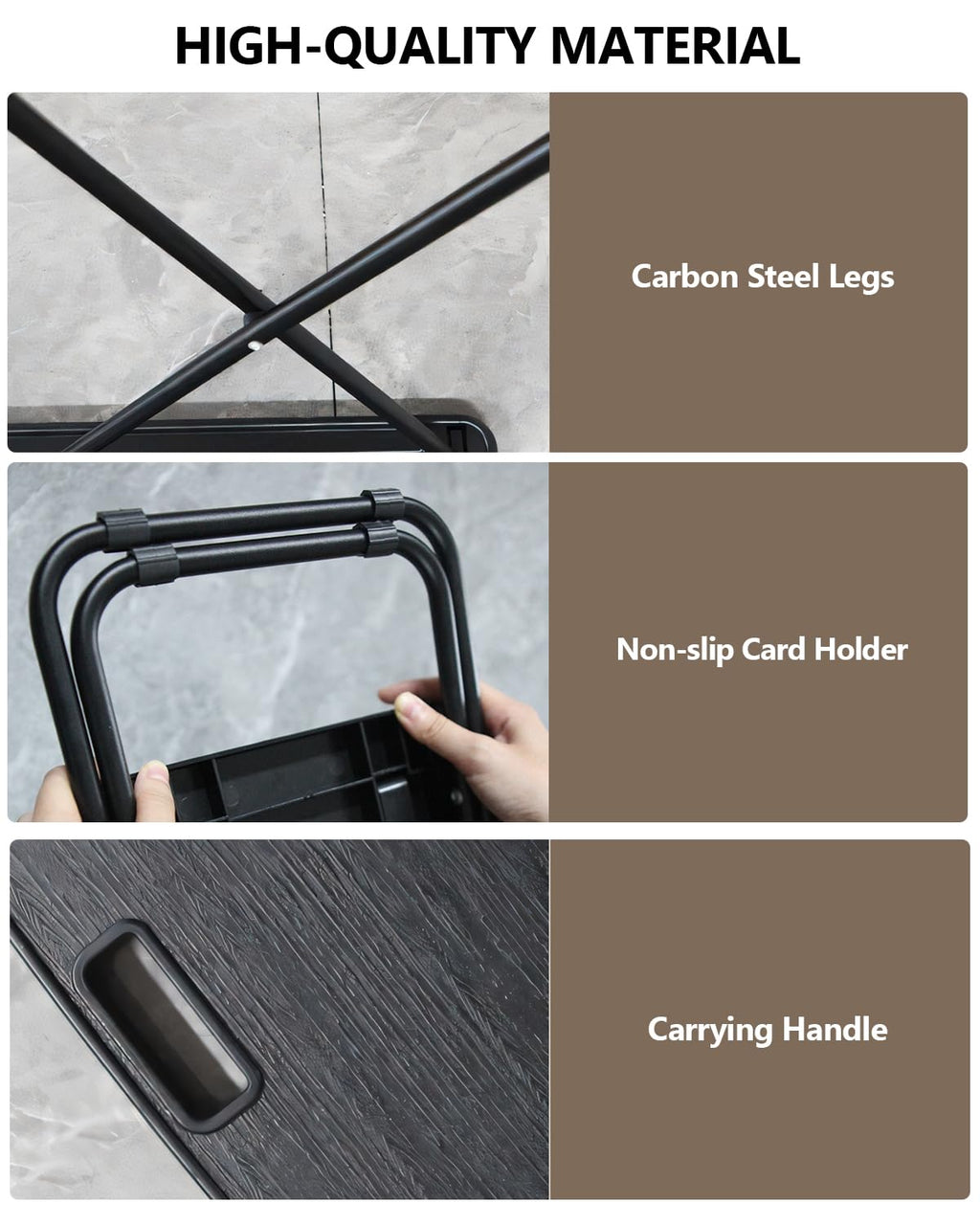 Portable Folding Camping Table with 2 Pack Chair X6281