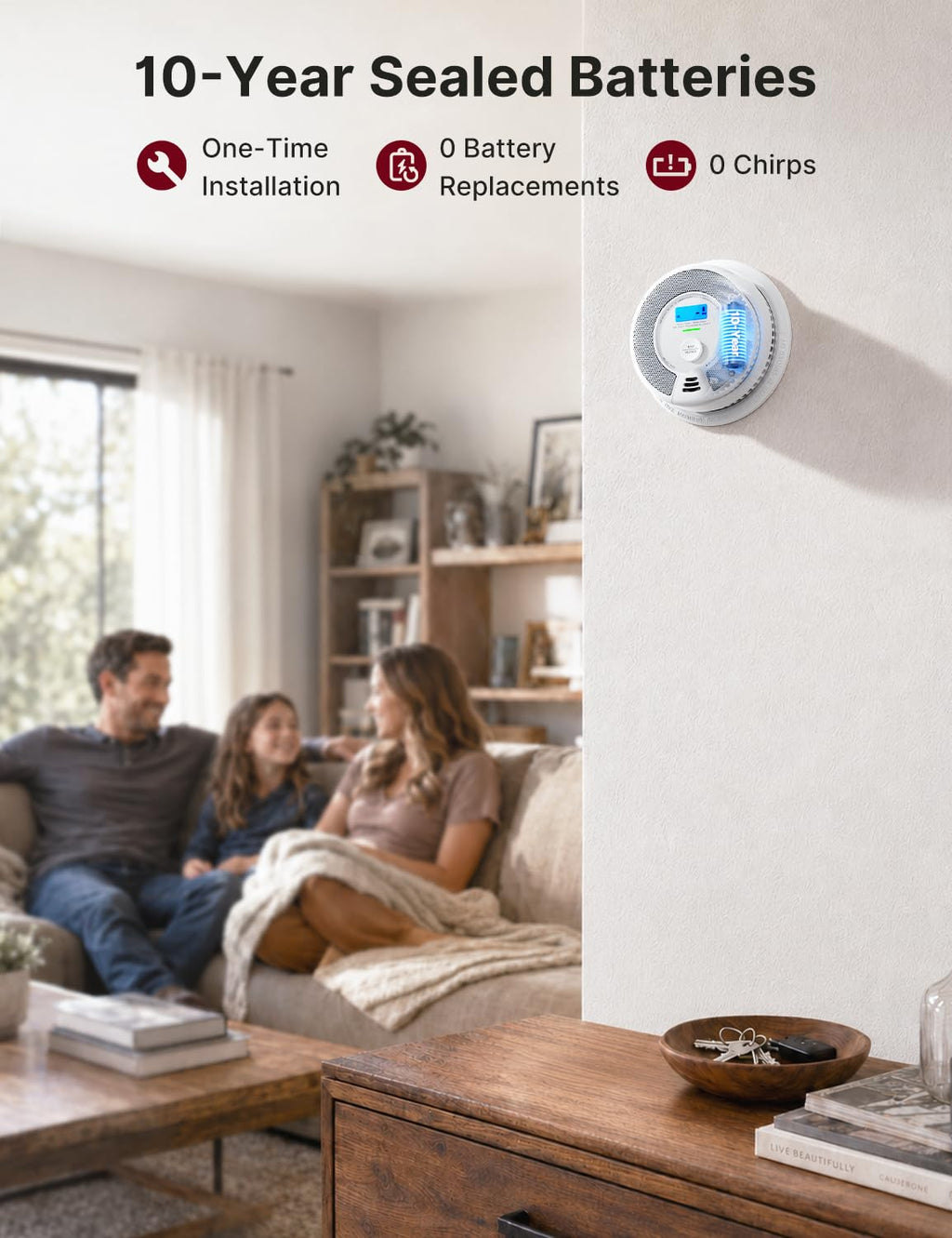 Smoke and Carbon Monoxide Detector Combo 3-Pack U752