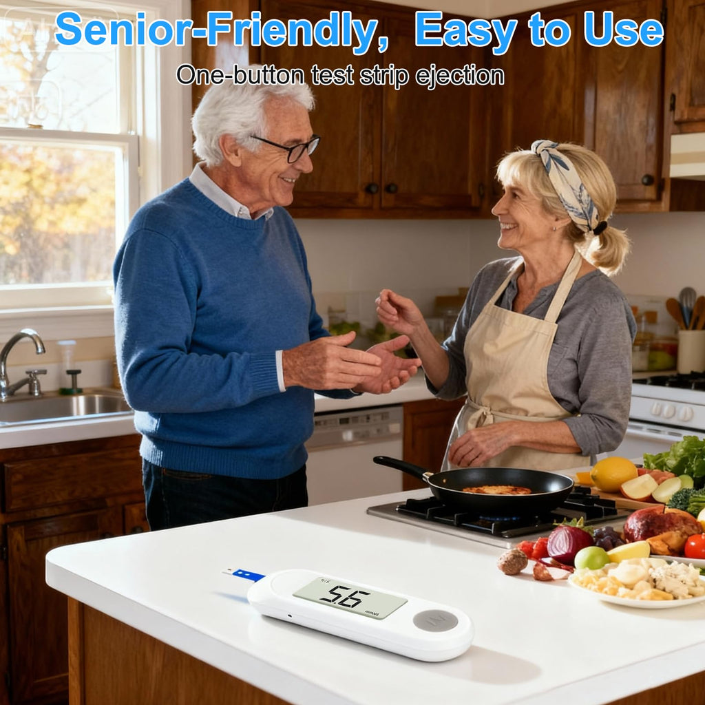 Blood Sugar Monitor Kit with 50 Test Strips & 50 Lancets V13837