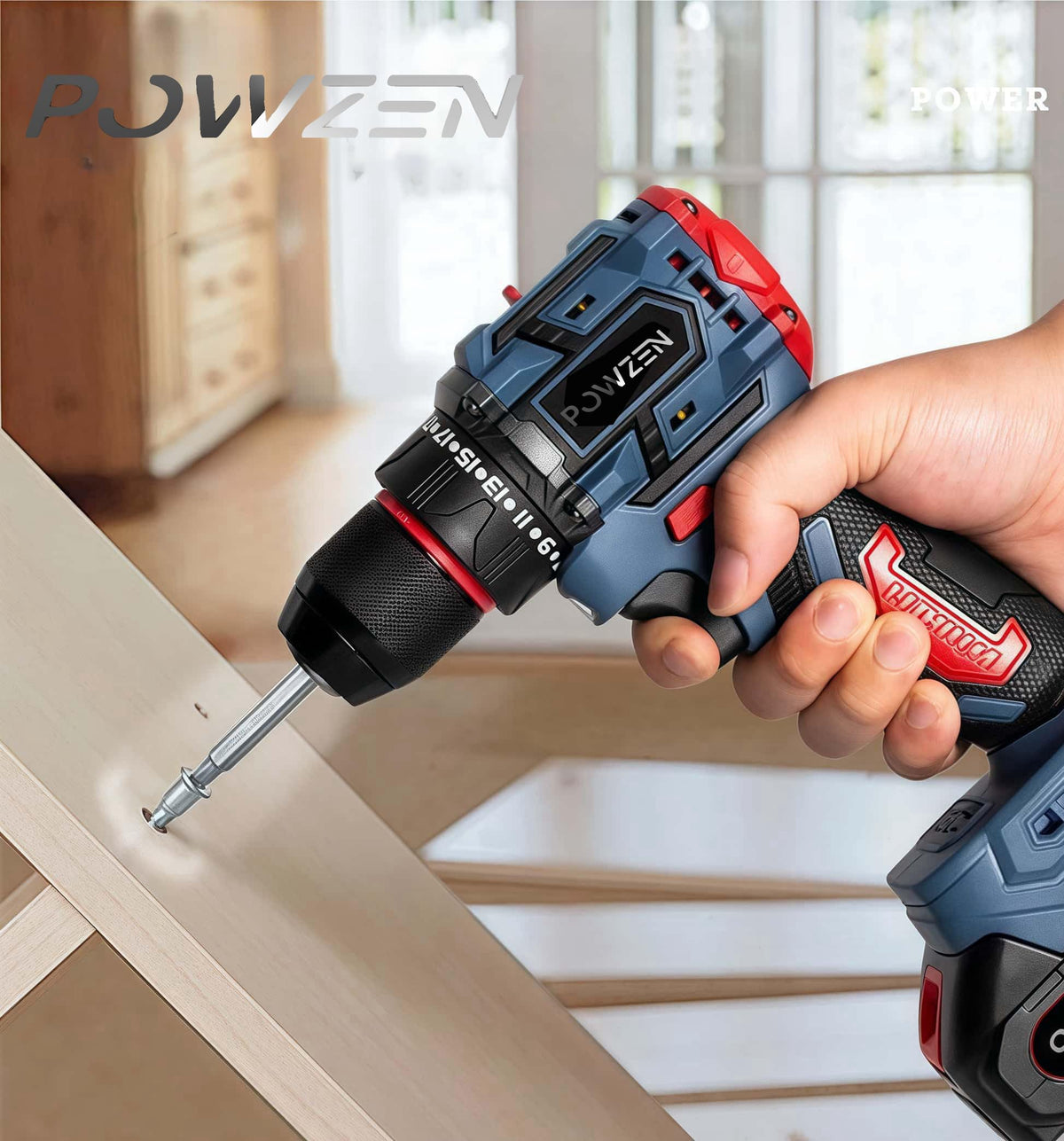 36V Cordless Hammer Drill Impact Driver Set 2.0AH Battery G32057