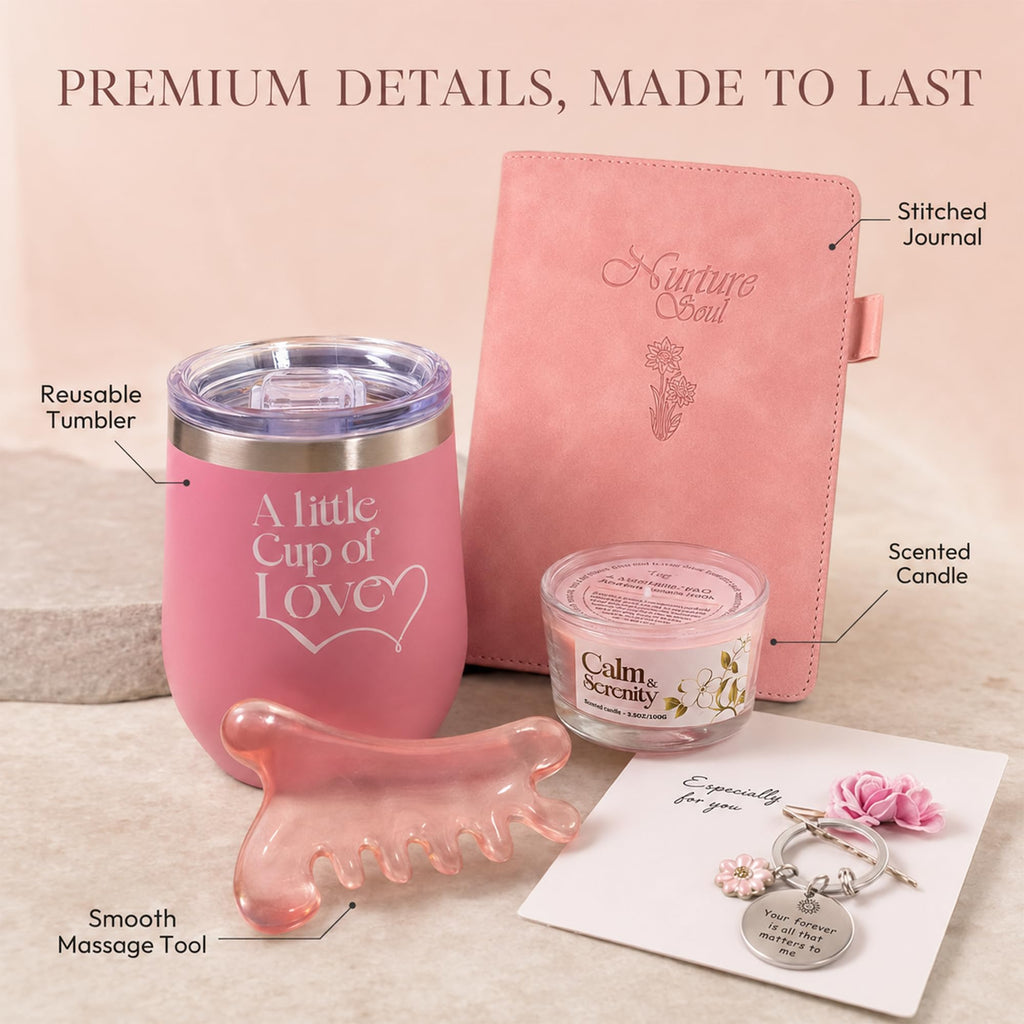 11 Pc Pink Care Package with Blanket A150