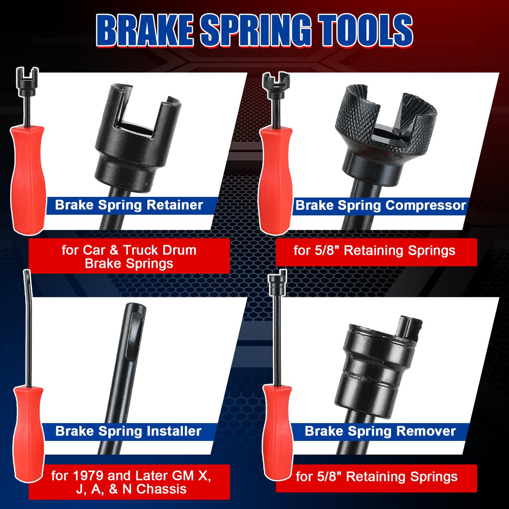 8PCS Drum Brake Tool Kit J320