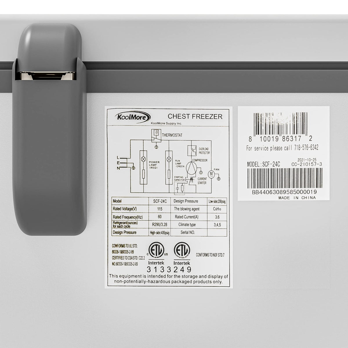 White Chest Freezer H951