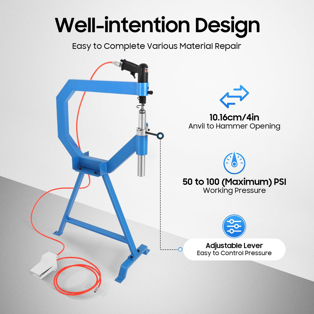 Pneumatic Planishing Hammer with Stand and Foot Pedal B3065